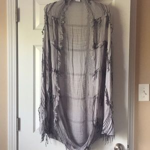 Free People Frayed Kimono